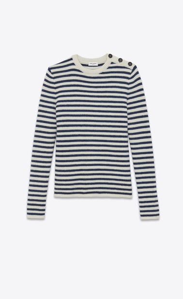 navy jumper in mohair